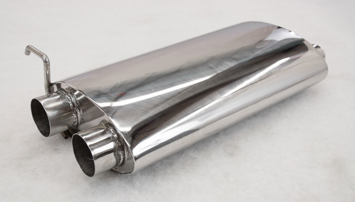 SLP Stainless POWERFLO Muffler 3 INCH DUAL INLET WITH 2.5 INCH DUAL OUTLET - NEW | eBay 3 Inch Inlet Dual 3 Inch Outlet Muffler